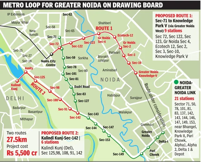 Greater Noida Set For 2 New Metro Routes Assetzilla